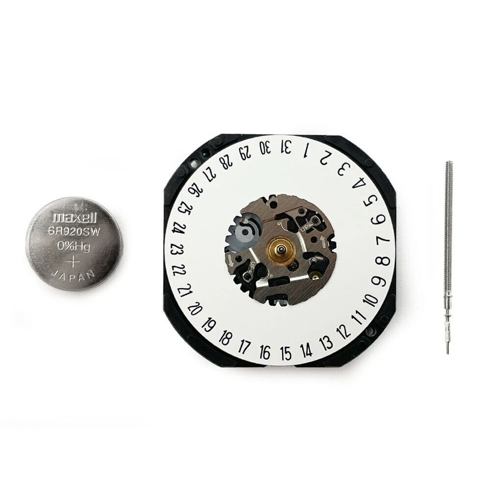 Hattori VX42 Seiko Quartz Watch Movement Replacement Date at 6 O Clock VX42E