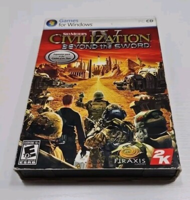 Sid Meier's Civilization IV: Beyond the Sword (PC CD 2007) With Manual, 2 Discs