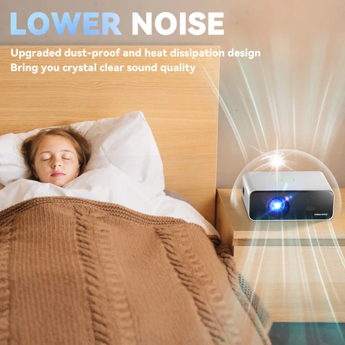 4K Projector 35000LMS Android 1080P HD 5G WiFi Bluetooth Video Home Theater HDMI - Picture 10 of 11