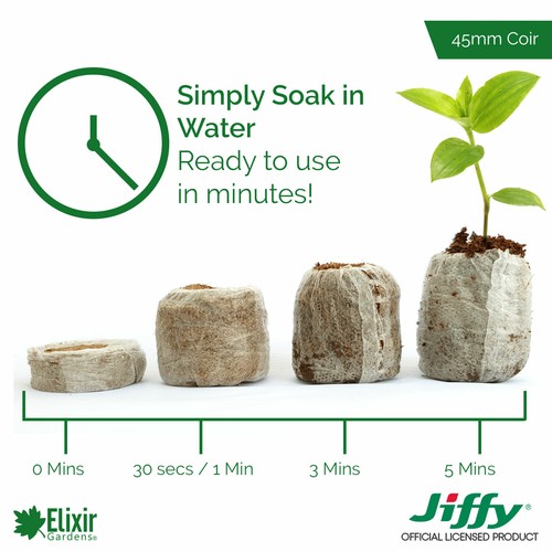 100 x Jiffy 7C Peat Free Coir Plug Propagation Pellets 45mm x 42mm eBay