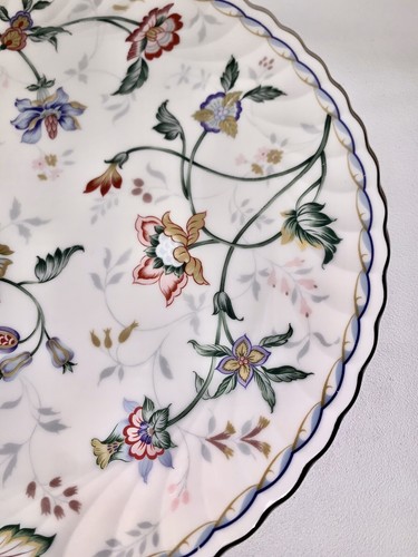 EXCEED BON Scarlet By Keito, CAKE PLATE 10 3/4" & 3 Dessert Plates 6 5/8” JAPAN - Picture 4 of 12