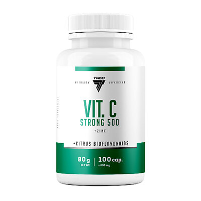 TREC NUTRITION VITAMIN C STRONG - 100/200 caps- Unterstützt Immunsystem