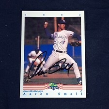 Aaron Small Signed 1992 Classic Best Card #162 Toronto Blue Jays Autographed