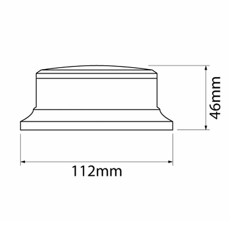 IONNIC 113 Amber Beacon LED 9-30V IP67 Class 1 Heavy Duty Vehicle Safety Light