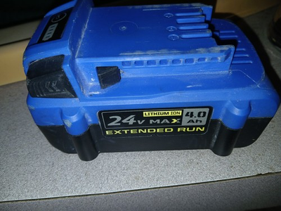 #ad Parts Only Kobalt 24v MAX 4.0Ah Extended Run Battery Only $19.99