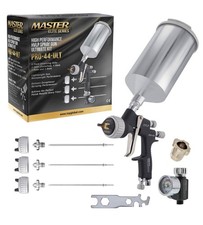 Performance Pro-44 Hvlp Spray Gun Ult With 4 Fluid Tips 1.3 1.4 1.5 1.8mm