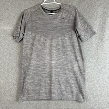 Three Nails Performance Shirt Men  s Sz Medium Cross Logo Athletic Training Tee