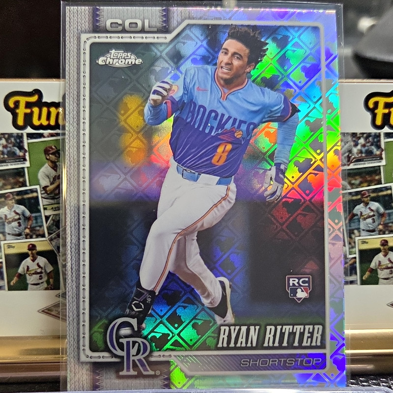 Topps Chrome 2026 Ryan Ritter Colorado Rockies Rookie Logoman Refractor