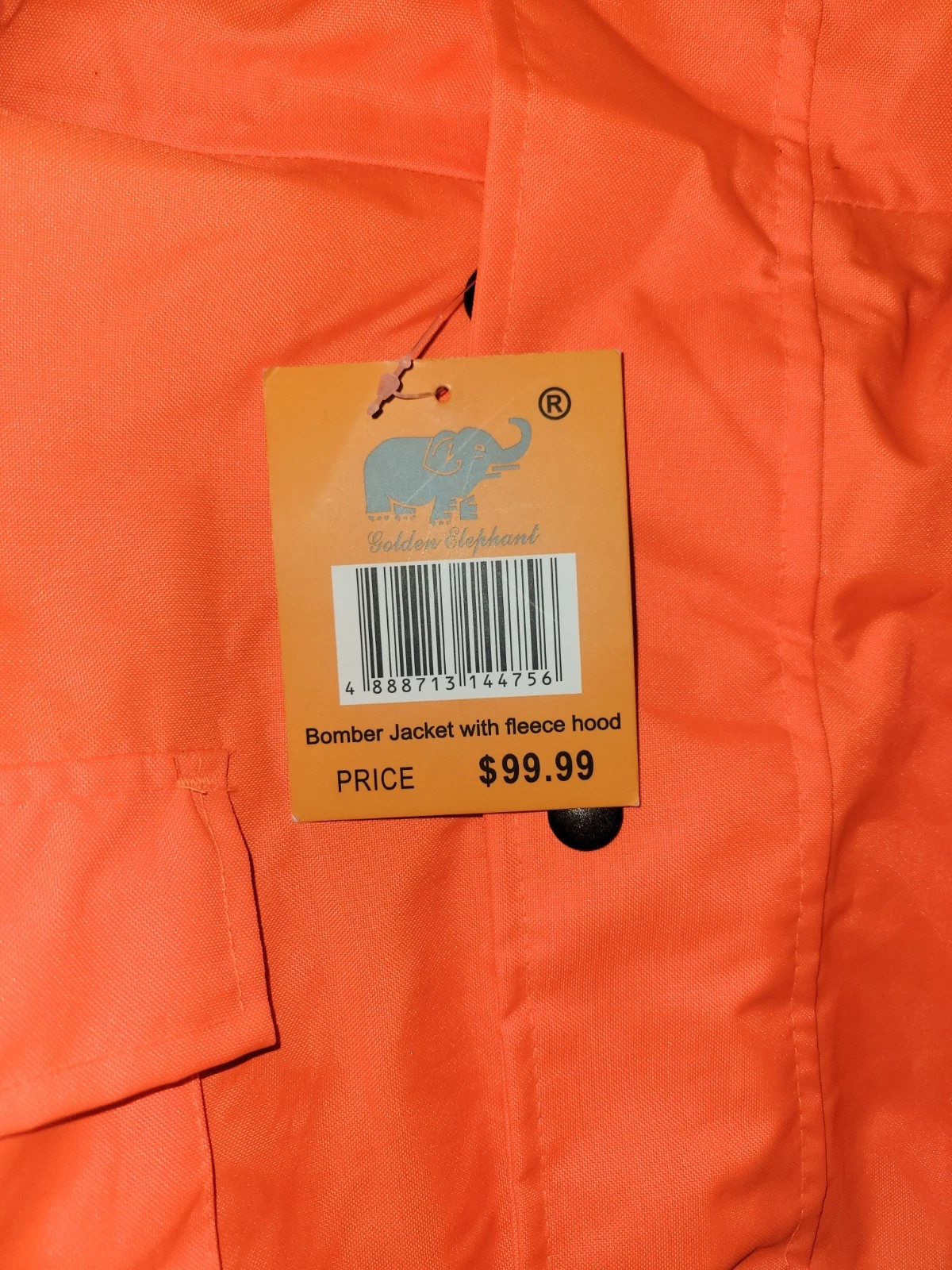 NEW Hi Vis Insulated Safety Bomber Reflective Jacket Coat HIGH VISIBILITY ORANGE - product detail image 3