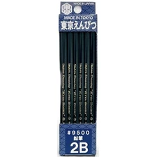 Hokusei Pencil Tokyo Pencil #9500 2B 12-Piece Set 47006from JP