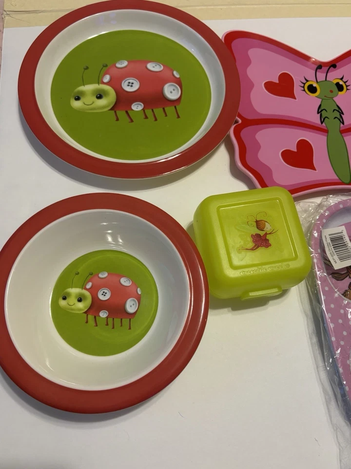 Skip Hop Gato Mariposa Cuenco Crocodile Creek Snack Bumkins Dr Seuss Platos de Flor Foto 2 de 4