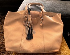 Zara Leder Shopper Tasche Altrosa Größ