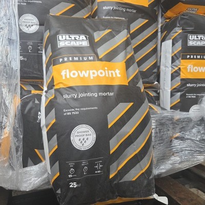 Ultrascape Flowpoint glatt Kalksteinfarbe Rapid Set Fugen Pflaster Fugen 25kg