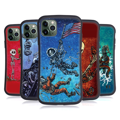 OFFIZIELLE DAVID LOZEAU SKELETT GRUNGE HYBRID HUELLE FÜR APPLE iPHONES HANDYS