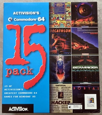 Activision's Commodore 64 15 Pack - Windows 95 CD-ROM - NEW Open Box