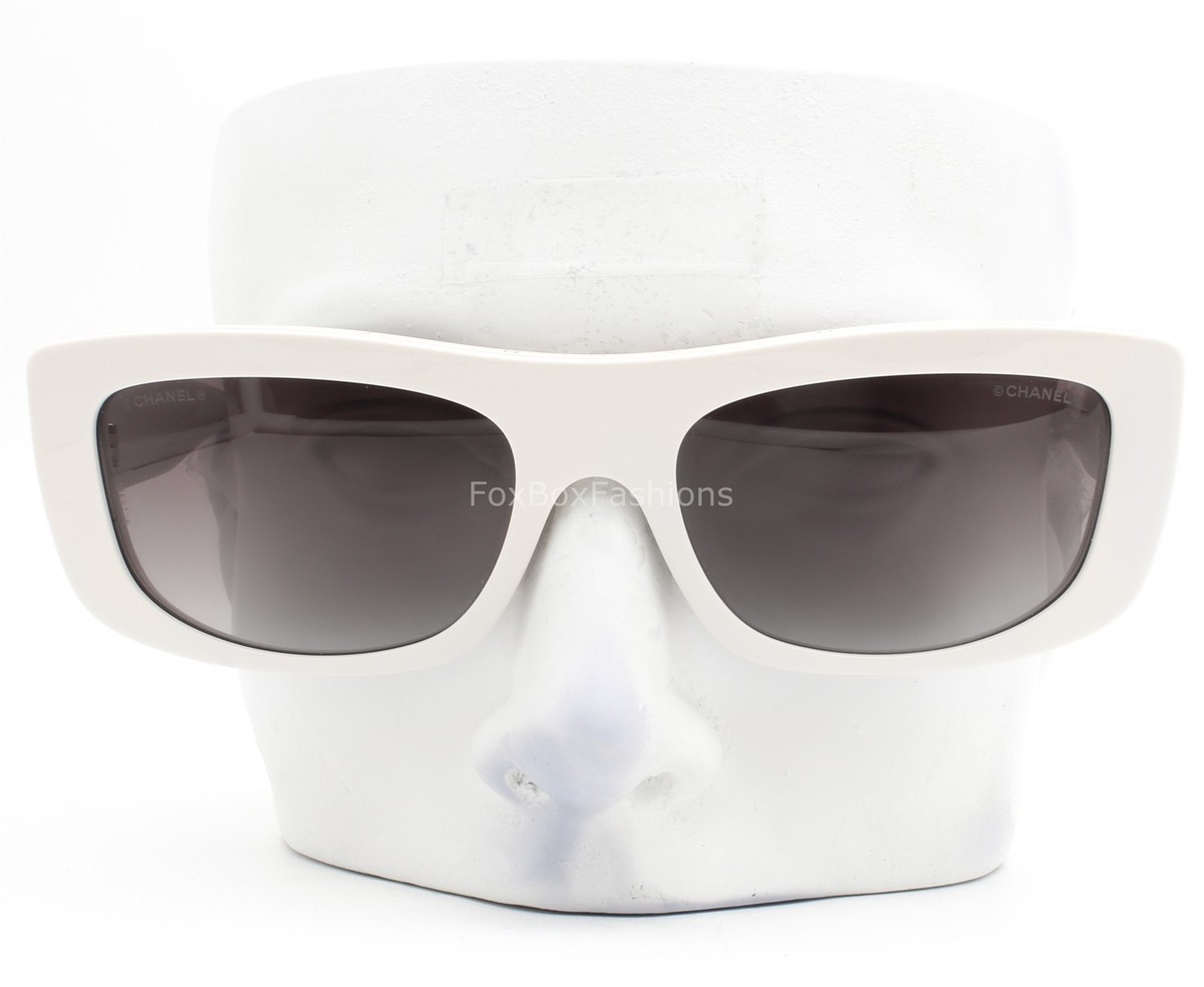Chanel Sunglasses Greige White Gold Outline Logo ch5559-A 1828/S6