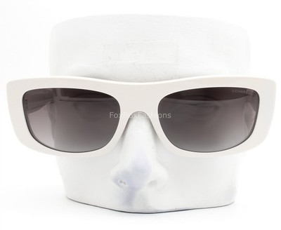 Chanel Sunglasses Greige White Gold Outline Logo ch5559-A 1828/S6