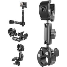 360 Dual Ball Clamp Mount for DJI Action 3-6, GoPro Mission 1 PRO Hero, Insta360