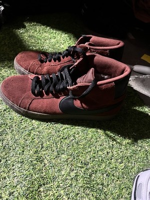 Nike Sb Zoom Blazer Mid Oxen Brown Black Gum Mens 9.5 Skate Shoes