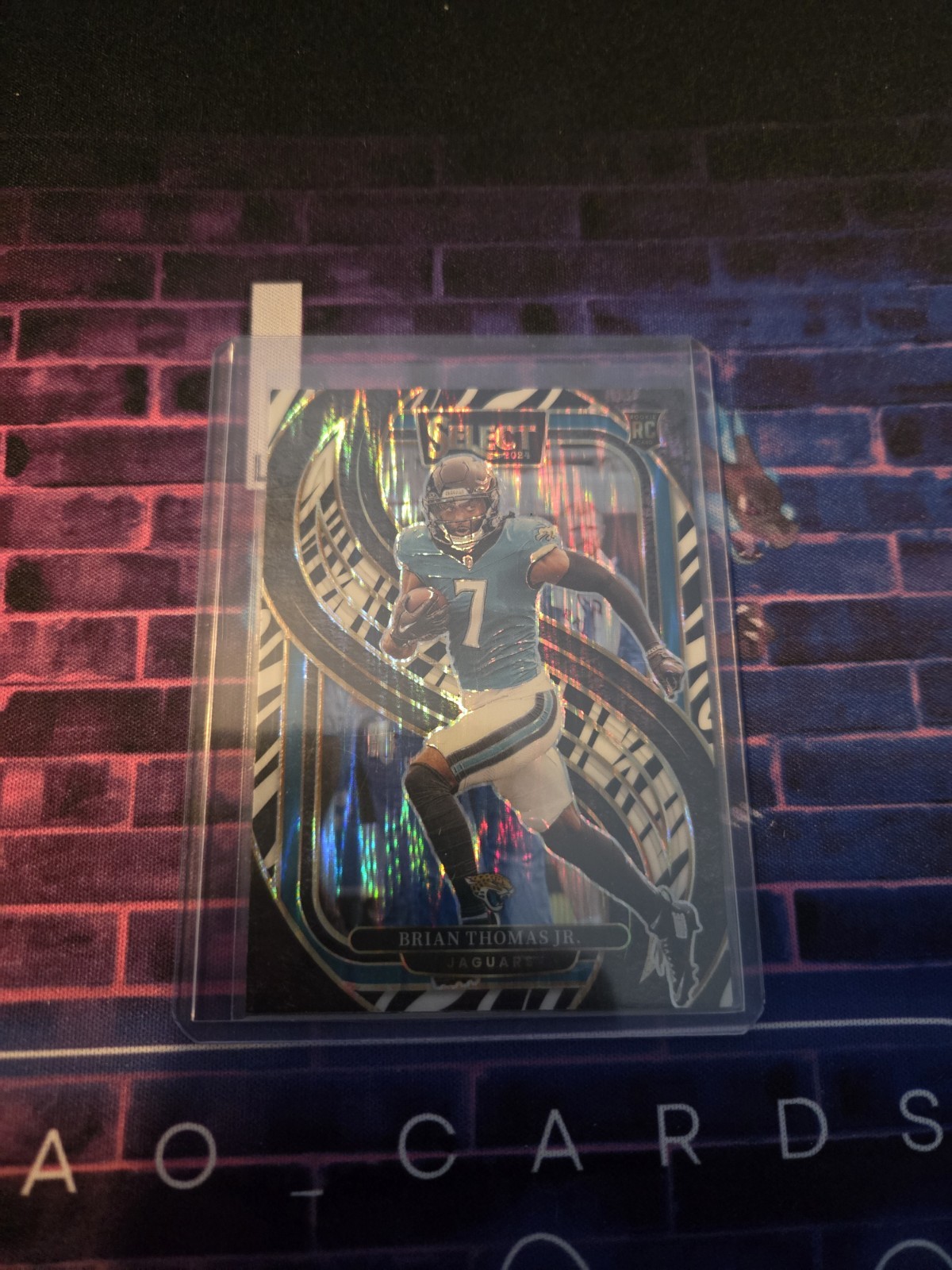 2024 Panini Select Football Brian Thomas Jr (RC) Zebra Shock Premier Level #143