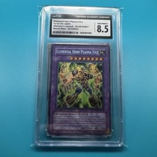 Elemental HERO Plasma Vice GLAS-EN037 1st Ed Secret Rare CGC 8.5 Yu-Gi-Oh GX