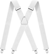 Tirantes ajustables para hombre con 4 clips met licos resistentes