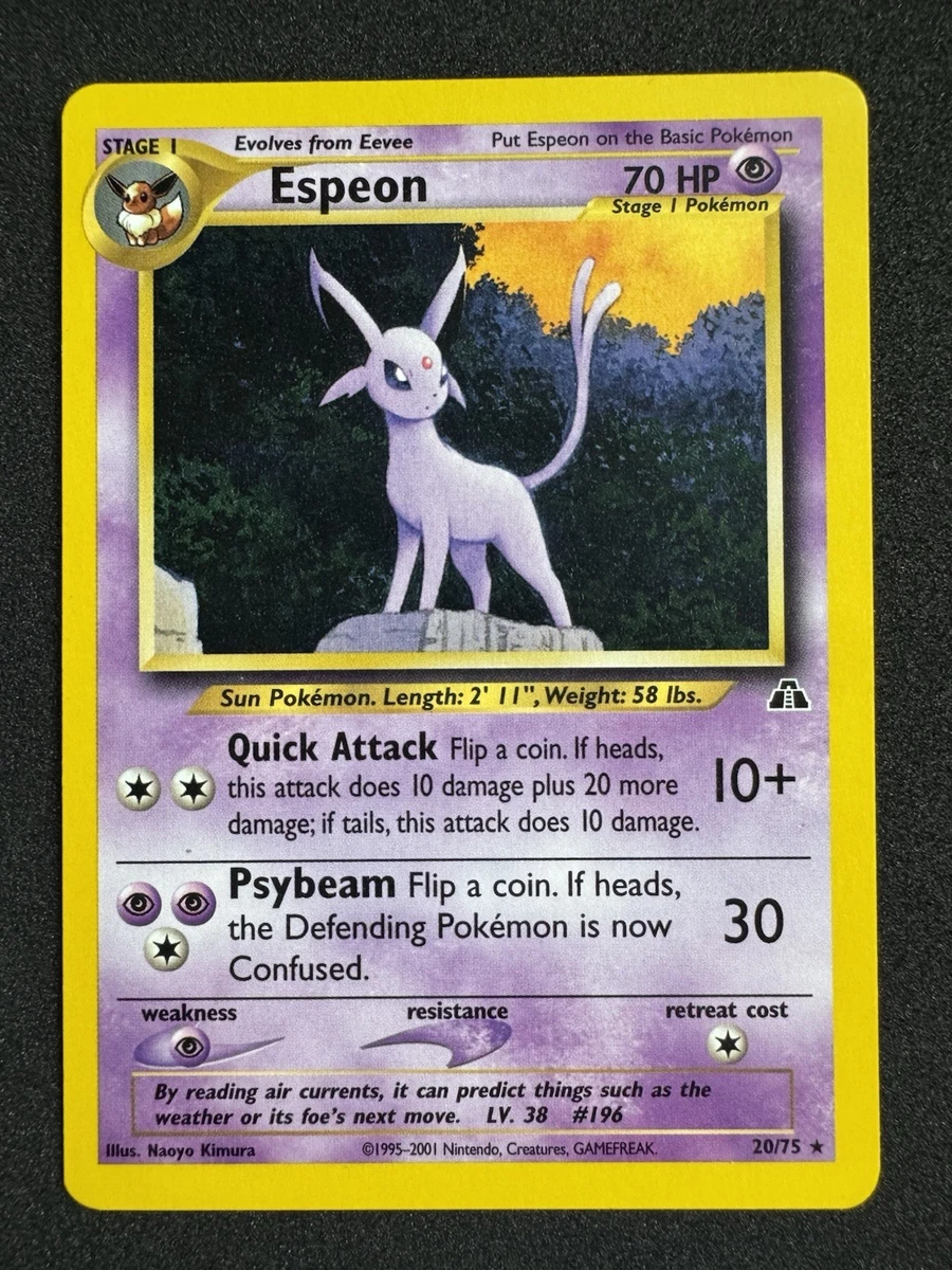 ESPEON 20/75 エーフィ 英語版ポケモン Espeon 20/75 Neo Discovery for sale | eBay