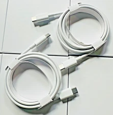 NEW Google USB-C to USB-C Fast Charger Cable -Pixel Devices Data Sync (2-Pack)