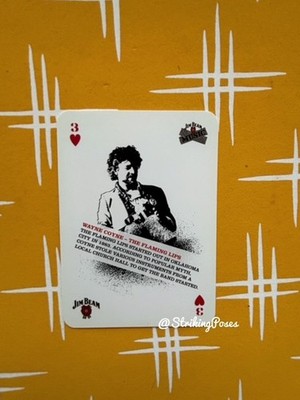 1 Spielkarte Einzeltausch Jim Beam Musik WAYNE COYNE Flaming Lips Band 725