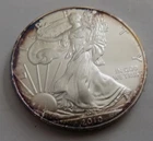 Toned 2010 American Silver Eagle 1 Troy Oz .999 Fine Silver