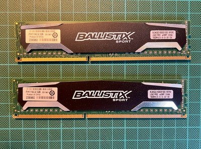 Crucial Ballistix Sport 8 GB (2x 4GB) BLS4G3D1609DS1S00.16FER2 DDR3 1600 RAM