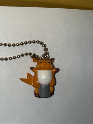 Vintage 1990s Pokemon Raichu Keychain From Japanese 1'' Mini Figure FREE SHIPPING