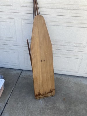 Antique Wooden Folding Ironing Board Vintage Rustic 47'' x 12'' Table