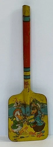 Vintage J. Chein Tin Litho Sand Shovel Mother Goose and Friends