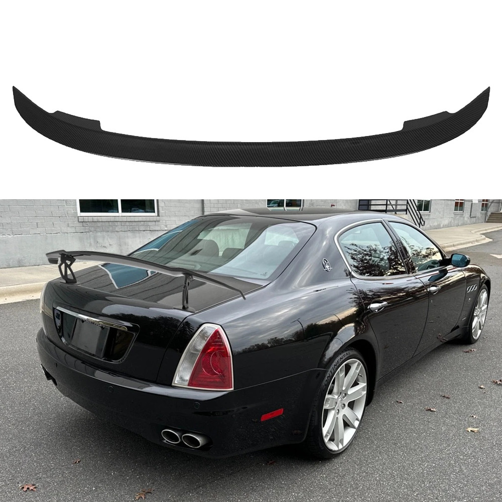 51" Carbon Fiber Rear Trunk Spoiler Lip Roof Tail Wing For Maserati Quattroporte