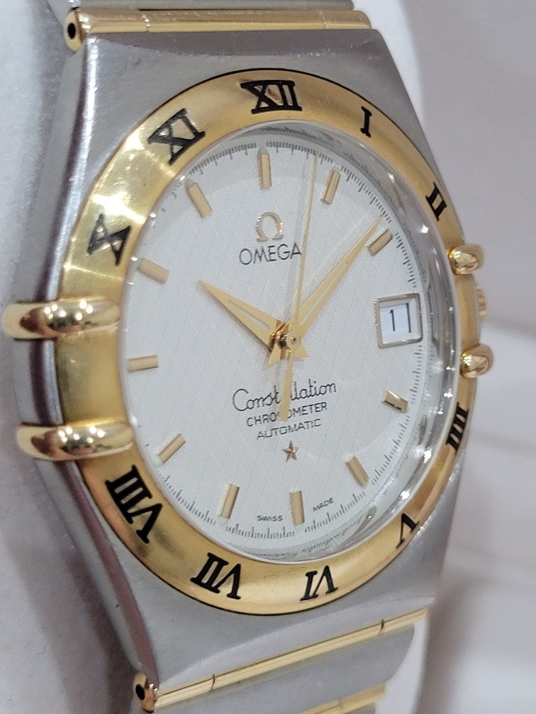 FULL SET Omega Constellation Automatic 18k Gold & steel Fully Serviced in VGWO