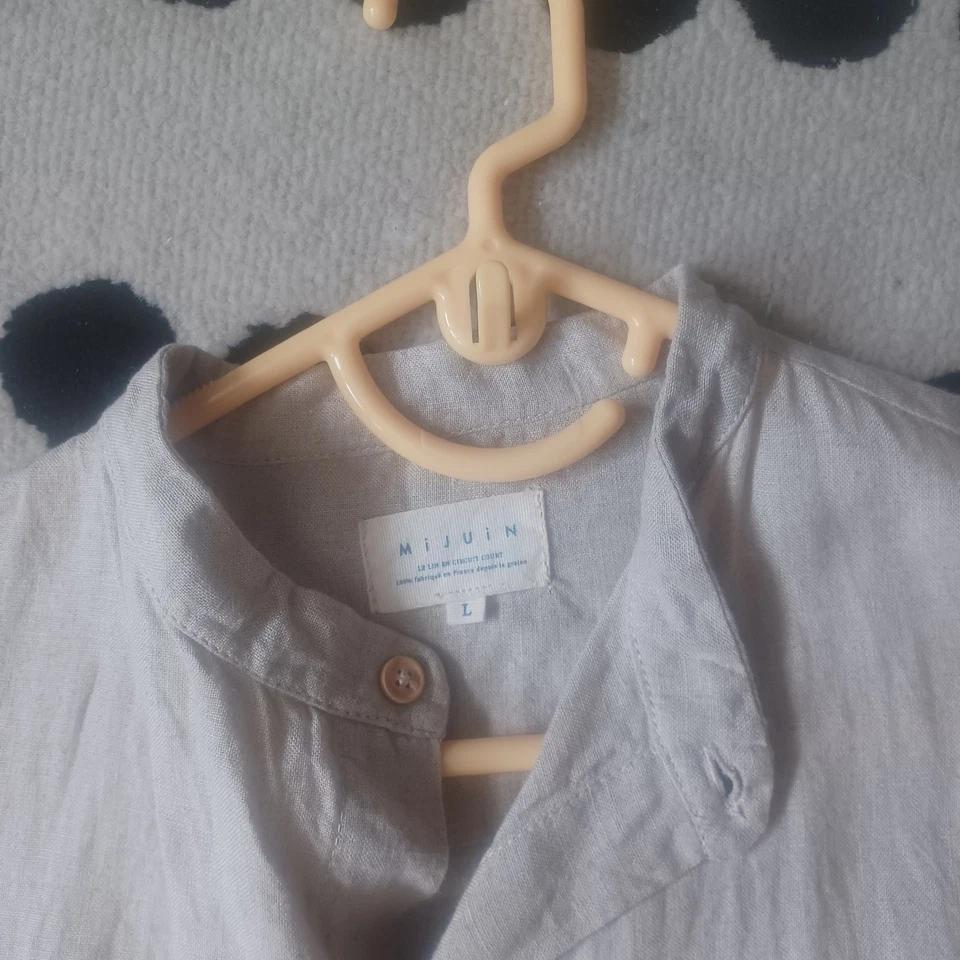 CHEMISE HOMME  L 100% Lin - Photo 2/3