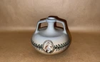 Weller Pottery Antique American Arts & Crafts Dickens Ware Squat Portrait Vase