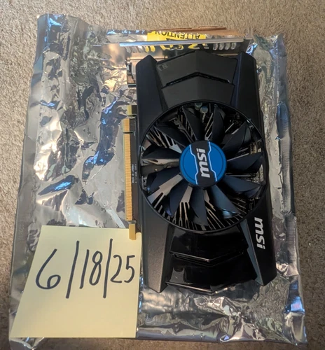 USED MSI R7 250 OC Video Card DVI, HDMI, VGA Connections specs in photo section
