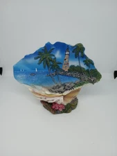 vintage seashell lighthouse collectible