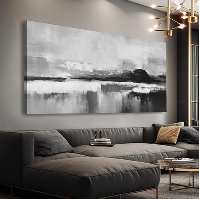 #ad #ad Black and White Abstract Canvas Wall Art Decor Modern Wall Decorations Home p... $72.85