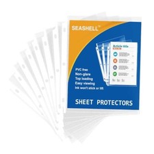 100 Economy Non-Glare Sheet Protectors, Plastic Page Economy Bag of 100