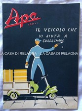 LIBRETTO PUBBLICITARIO APE PIAGGIO - Tutti i Modelli -  Anni '60 -  ORIGINALE