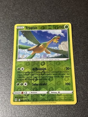 Tropius 006/203 Swsh07: Evolving Skies Reverse Holo Near Mint Deutsch