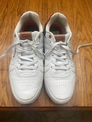 Levi s Protege White Navy Red Sneakers For Men US12 synthetic Upper