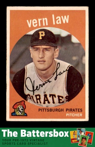 Vern Law #12 1959 Topps card