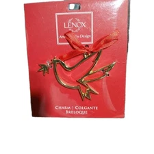 BRAND NEW Lenox Golden Dove Charm RARE
