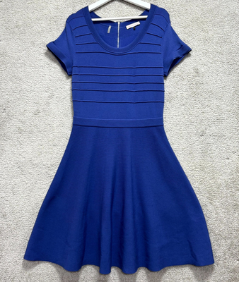 fit and flare dress blue Fit and Flate Knit Dress main image 0