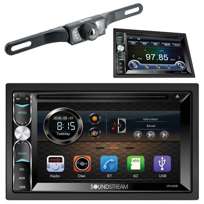 Soundstream VR-620HB  2-DIN 6.2'' Touchscreen DVD Receiver Bluetooth + CAM-95BK