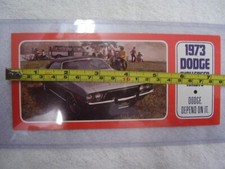 1973 Dodge Challenger Dealer Postcard Unused Original